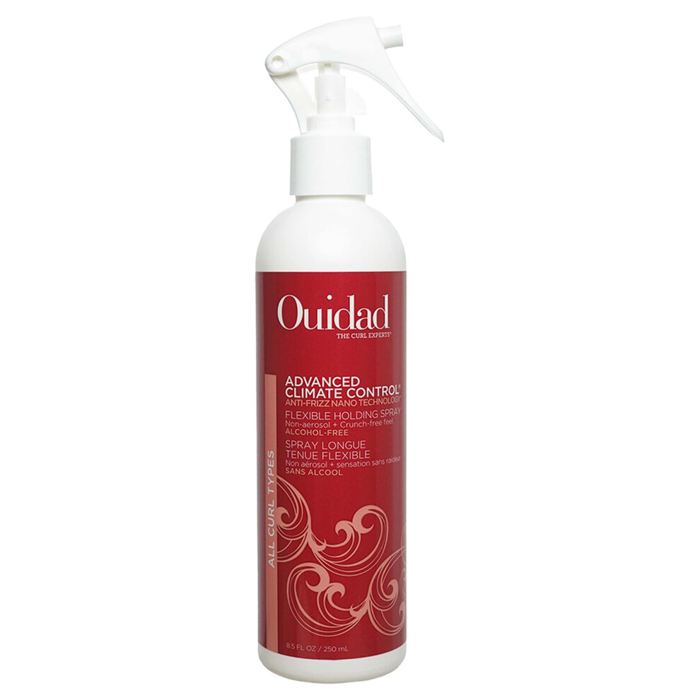 Photos - Hair Styling Product Ouidad Advanced Climate Control Holding Spray, 8.5 fl oz, Flexible Curly Hair Spray for Voluminous, Frizz-Free Curls, Pro-Vi