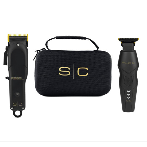 Set Super Stylecraft Flex Trimmer e Rebel Clipper con Accessori e Custodia da Viaggio