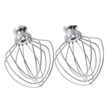 Dishwasher Safe Wire Whip Attachment 6 Wire Whisk Upgrade Real Stainless Steel Fits Tilt- Stand Mixer for Egg