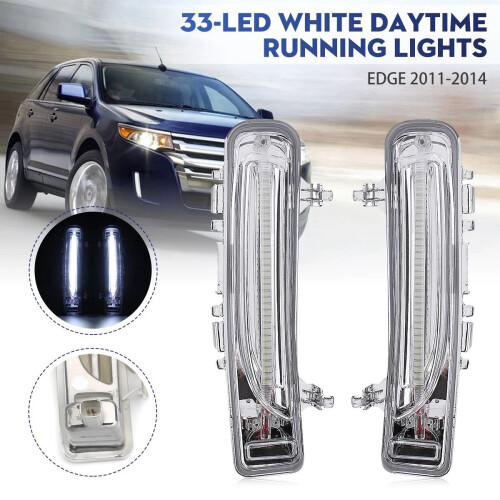 1 Pair Front LED Fog Light Daytime Running Lamp for   2011-2014 1