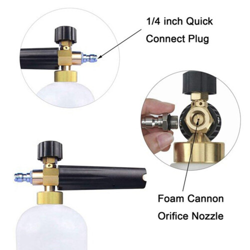 3 Pcs Foam Cannon Orifice Nozzle Tips, High Replacement Thread Nozzle for Snow Foam Lance, 1.1 MM 2