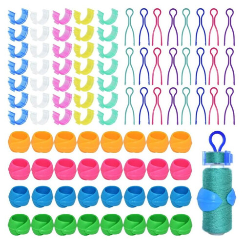 142Pcs Bobbin Thread Buddies Set Sewing Thread Spool Organizer Bobbin Holders Clips,Bobbin Thread Spool Huggers 2