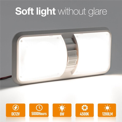 5 Luci A LED per , Luci Interne per , Lampada A Cupola per Soffitto con Interruttore per //Rimorchio/Barca 2