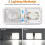 5 Luci A LED per , Luci Interne per , Lampada A Cupola per Soffitto con Interruttore per //Rimorchio/Barca 2