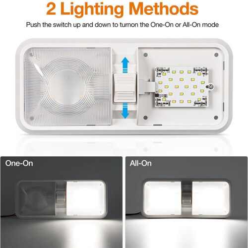 5 Luci A LED per , Luci Interne per , Lampada A Cupola per Soffitto con Interruttore per //Rimorchio/Barca 1