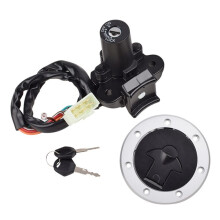 Motorcycle Ignition  Lock with KEY Motorcycle Parts for  ZZR400 ZZR600 ZX6R ZX7R ZX9R