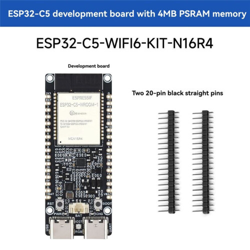 Waveshare ESP32-C5 Microcontroller Dual WiFi Development Board 240MHz Single-Core Processor Support  Zigbee Thread B 1