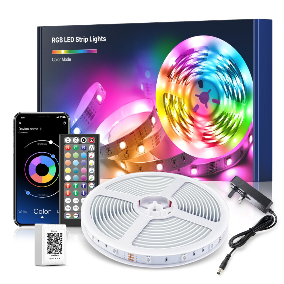 Mexllex Led Strip S 10M (1X10m) App Control Colour Changing Led S With Remote, Music Sync Built-In Mic, Smd Rgb Strips Rgb Led Strip, Light 64151434