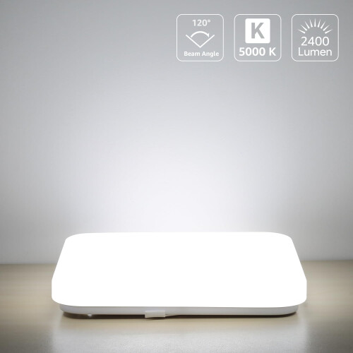 Lepro Ceiling Lights 24W, 2400lm Super Bright Square LED 1