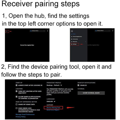 USB Dongle Keyboard Receiver Adapter Replacement for G915 Lightspeed Mechanical Gaming Keyboard 1