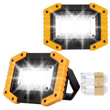 Beizkna 30W LED Work Light Rechargeable Portable COB Battery Floodlight Super Bright 2000Lm Outdoor Security Light USB Waterproof Lamp for Camping Hi