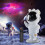 Astronaut Galaxy Star Projector Starry Night Light, Astronaut Light Projector with Nebula,Timer and Remote Control, Bedroom and Ceiling Projector, Gi 1