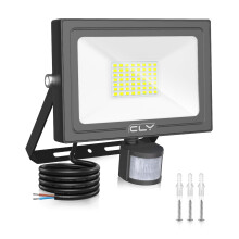 CLY 80W Security Lights Outdoor Motion Sensor 7520 Lumen PIR Security Light 6500K LED Floodlights IP66 Waterproof Outside Daylight Wall Light with 1M