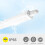 4FT LED Batten Light 2 Packs, IP65 30W 3420lm Waterproof 3