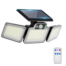 280 LED Solar Flood Lights Outdoor, 3 Adjustable Heads Solar Lights Outdoor Garden Motion Sensor, Waterproof Wireless Solar Security Lights Outside f