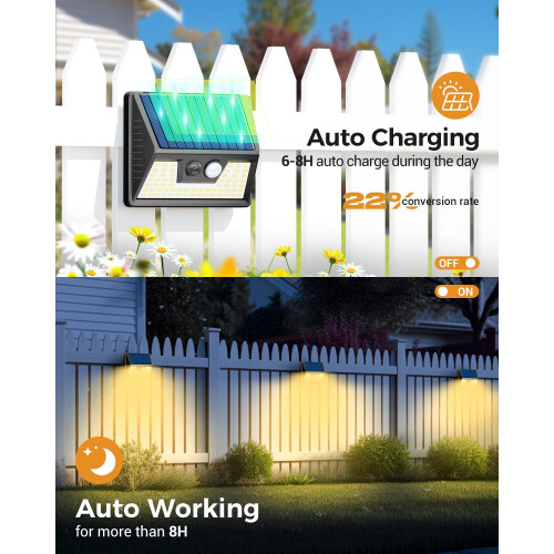 vighep Solar Lights Outdoor Motion Sensor- Led Security 1