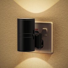 JandCase Night Light, Night Light Plug in Wall with Dusk to Dawn Sensor, Dimmable 0-100LM, 3000K Warm White, Plug in Nightlight for Hallway, Bathroom
