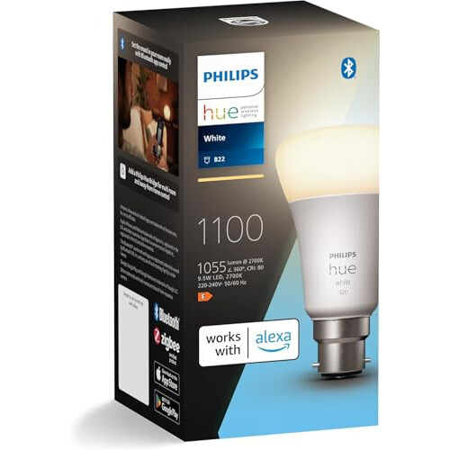 Philips Hue Smart Bulb, B22, Dimmable, Dynamic Settings, Works with Alexa, Google Assistant and Apple Homekit 1