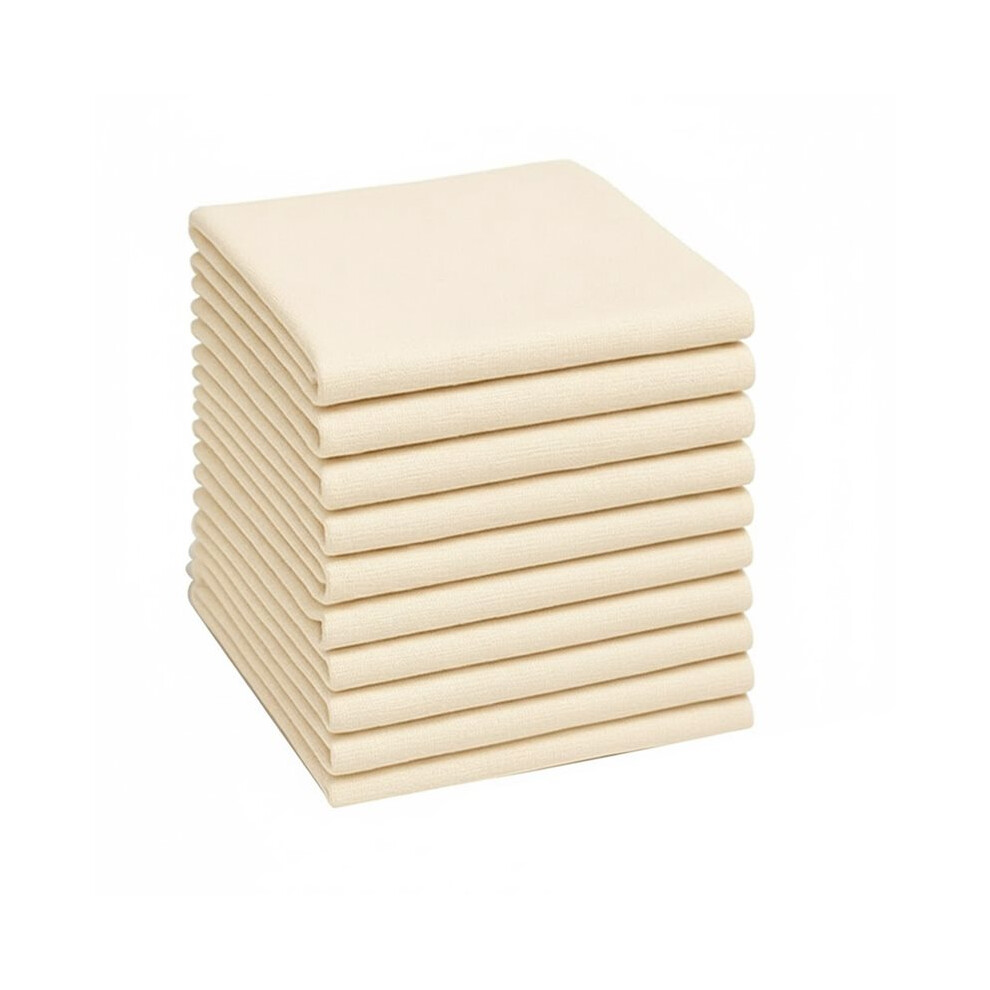 12 Pcs Cheesecloth For Straining 20X20 Inch - Reusable Grade 100 Muslin Cloth, Unbleached Cotton With Hemmed Edges 6031193657355