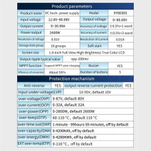 Convertisseur Abaisseur CC CNC XY8030 80 V 30 A 2400 W MPPT Charge Solaire CV CC Module Abaisseur Écran LCD Couleur Module Unique