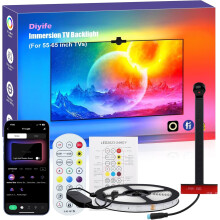 Diyife TV LED Lights, 5m TV Backlights with AR Sensor Sync