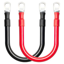 Positive and Negative Battery Inverter Cable Set with Terminals 600V 6AWG Car Battery Connection Cable