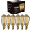 Woowtt Edison Light Bulb 6 Pack Classic Antique Bulb Style - Dimmable - Amber Warm - ST64 40W 1
