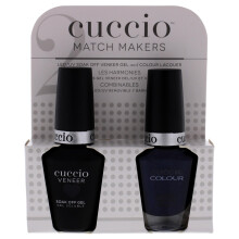 Cuccio Matchmaker - Esmalte de Uñas y Gel de Varniz - On The Nile Blue - Manicuras y Pedicuras, Cobertura Total -