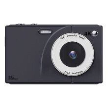 4K CCD Digital Camera 64MP Wifi HD Digital Video Camera 16X Digital Zoom with 2.8inch Screen Black