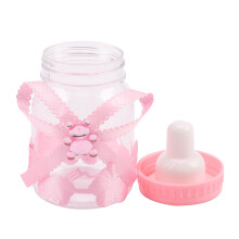 24 x Baby bottle baby bottle 4x9cm rhinestone bear gift favor baby girl baby baptism