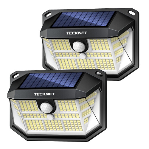 TeckNet TECKNET Outdoor Solar Light 231 LED, 3 Modes Motion Sensor,