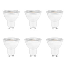 6 Pack GU10 LED Bulbs 5W Reflector Bulb, Warm White 2700K, Equivalent to 50W 35W Halogen Spotlight Bulb, 500LM, 120Beam Angle, Energy Saving Bulbs,