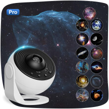 Lysumurl Galaxy Projector Pro, 13 in 1 Planetarium Star Projector with 12 Film Discs, 360 Starry Sky Night Light Nebula Lamp, Celestial Night Light f