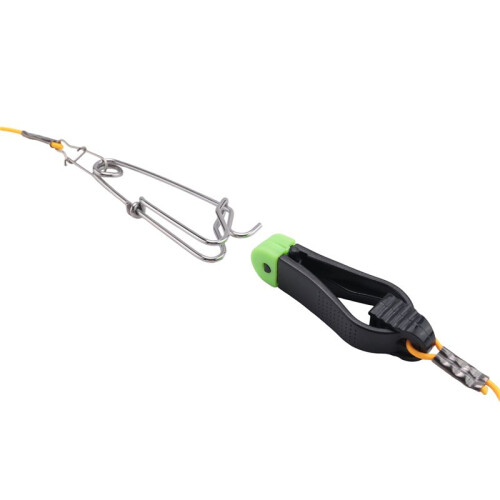 2 PeçAs Power Grip   Release, 17 Polegadas Downrigger Release Stacker Clipe LíDer de Pesca com Clipes de Snap Longline 1