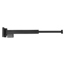 Folding Clothes Hanger Wall Mount Retractable Cloth Drying Rack Aluminum Laundry Clothesline Space Saving Drying Black C