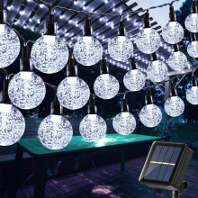 Moxled Solar Garden Lights Outdoor, 56ft/17M 100 LED String