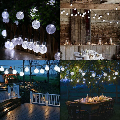 Moxled Solar Garden Lights Outdoor, 56ft/17M 100 LED String 2