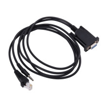 2 in 1 Programming Cable DB9 COM Port 2in1 for Vertex VX2200 VX2508 VX160 VX3R FT-2500 FTH-2008 VXR-1000 Radio