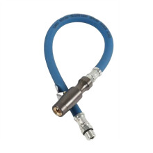 Mangueira Infladora de Pneus Adaptador Inflável Torçante Extensão Bomba de Ar Conexão de Tubo com Trava Bico de Ar para Bicicleta Moto