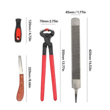 Outils de Finition pour la Coupe des Sabots de Chèvres et des Ongles de Chevaux, Kit de Toilettage et de Tonte Du Bétail