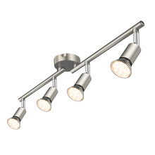 Defurhome LED Ceiling Light Rotatable, 4 Way Adjustable Modern Ceiling Spotlights(Matte Nickel) for Kitchen, Living Room, Bedroom,Including 4 x 4 W G