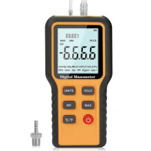 Digital Manometer, Professional Air Pressure Meter, 20.68kPa Gas Pressure Tester, HVAC Manometer, (Included Battery)