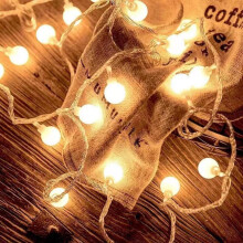 FANSIR Globe String Lights Waterproof, 10M 33ft 100 LED Plug in Fairy Lights