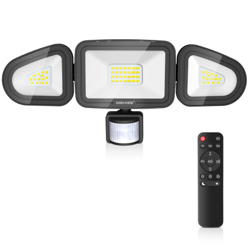 MEIKEE 42W Security Lights Outdoor Motion Sensor 3600LM PIR Floodlights