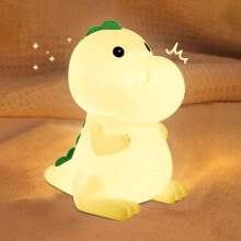 Kids Night Light Squishy Dinosaur Nightlight for Kids Room 7 Color Changing Children Bedside Lamp Portable Rechargeable Touch Dimmable Baby Silicone