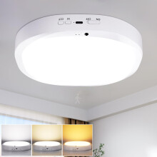 LED Motion Sensor Ceiling Light with 10000mAh Rechargeable Battery, 19CM & 550LM Magnetic Cordless Ceiling Lamp Dimmable, Remote Control with Timer,