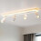 LVWIT Kitchen Lights Ceiling,4 Way Spot Light,Bedroom Lights Ceiling with GU10,Adjustable Black Spotlights Ceiling Lights Rotatable,Modern Ceiling Spo 1