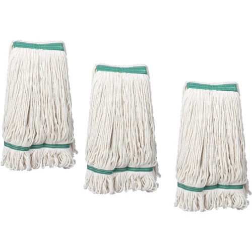 3PCS Loop-End Cotton String Mop ,String Mop Refills, Mop  Replacement for Home/Industrial/Commercial Cleaning 1