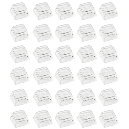 30pcs XDA Profile Transparent Keycaps for MX Mechanical Keyboards Blank PC Caps