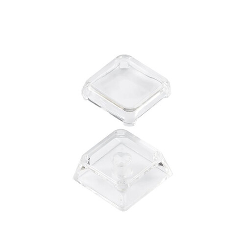 30pcs XDA Profile Transparent Keycaps for MX Mechanical Keyboards Blank PC Caps 1